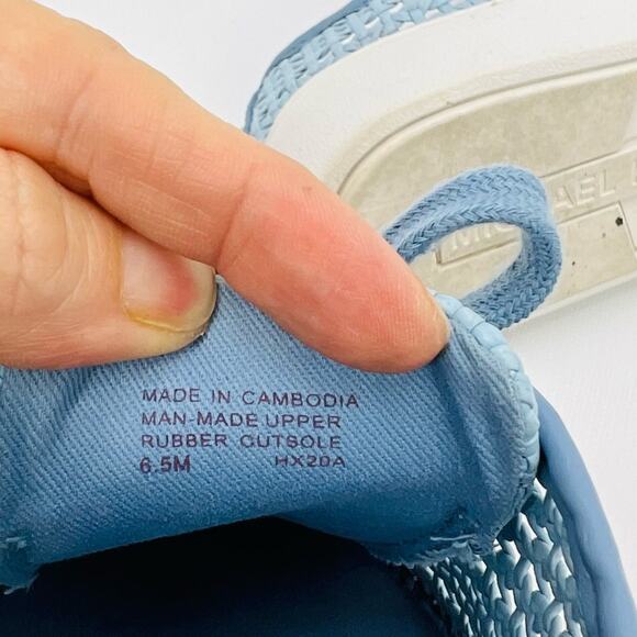 MICHAEL Michael Kors Olivia Raffia Basket Weave Sneakers - Picture 6 of 8